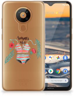 B2Ctelecom TPU Siliconen Hoesje Nokia 5.3 Telefoon Hoesje Boho Summer