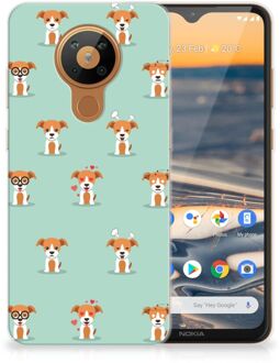 B2Ctelecom TPU Siliconen Hoesje Nokia 5.3 Telefoon Hoesje Pups