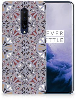 B2Ctelecom TPU Siliconen Hoesje OnePlus 7 Pro Bloemen