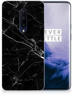 B2Ctelecom TPU Siliconen Hoesje OnePlus 7 Pro Marmer Zwart