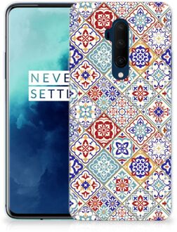 B2Ctelecom TPU Siliconen Hoesje OnePlus 7T Pro Tiles Color