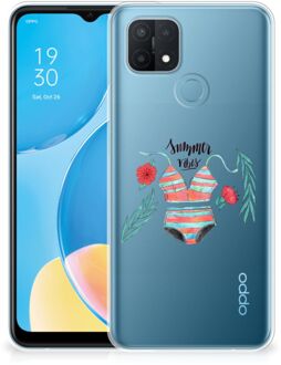 B2Ctelecom TPU Siliconen Hoesje OPPO A15 Telefoon Hoesje Boho Summer