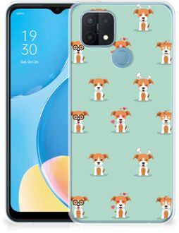 B2Ctelecom TPU Siliconen Hoesje OPPO A15 Telefoon Hoesje Pups