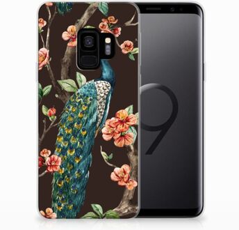 B2Ctelecom TPU Siliconen Hoesje Pauw met Bloemen Samsung Galaxy S9