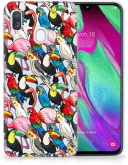 B2Ctelecom TPU Siliconen Hoesje Samsung A40 Birds