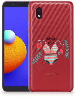 B2Ctelecom TPU Siliconen Hoesje Samsung Galaxy A01 Core Telefoon Hoesje Boho Summer