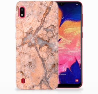 B2Ctelecom TPU Siliconen Hoesje Samsung Galaxy A10 Marmer Oranje