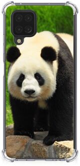 B2Ctelecom TPU Siliconen Hoesje Samsung Galaxy A12 GSM Hoesje met doorzichtige rand Panda