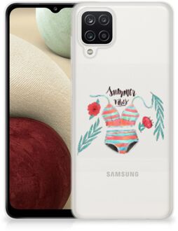 B2Ctelecom TPU Siliconen Hoesje Samsung Galaxy A12 Telefoon Hoesje Boho Summer