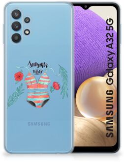 B2Ctelecom TPU Siliconen Hoesje Samsung Galaxy A32 5G Telefoon Hoesje Boho Summer