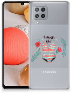 B2Ctelecom TPU Siliconen Hoesje Samsung Galaxy A42 Telefoon Hoesje Boho Summer