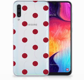 B2Ctelecom TPU Siliconen Hoesje Samsung Galaxy A50 Design Cherries