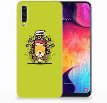 B2Ctelecom TPU Siliconen Hoesje Samsung Galaxy A50 Design Doggy Biscuit