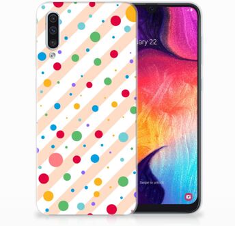 B2Ctelecom TPU Siliconen Hoesje Samsung Galaxy A50 Design Dots