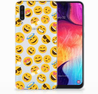 B2Ctelecom TPU Siliconen Hoesje Samsung Galaxy A50 Design Emoji