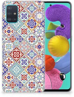 B2Ctelecom TPU Siliconen Hoesje Samsung Galaxy A51 Tiles Color