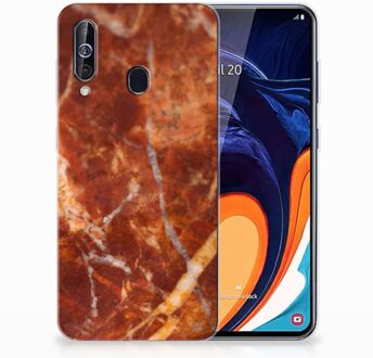 B2Ctelecom TPU Siliconen Hoesje Samsung Galaxy A60 Marmer Bruin