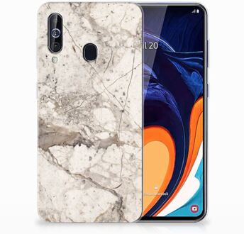 B2Ctelecom TPU Siliconen Hoesje Samsung Galaxy A60 Marmer Creme