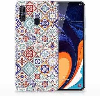 B2Ctelecom TPU Siliconen Hoesje Samsung Galaxy A60 Tiles Color