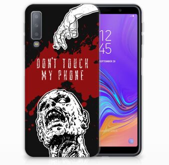 B2Ctelecom TPU siliconen Hoesje Samsung Galaxy A7 (2018) Design Zombie Blood