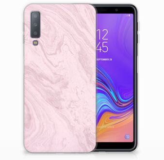 B2Ctelecom TPU siliconen Hoesje Samsung Galaxy A7 (2018) Marble Pink