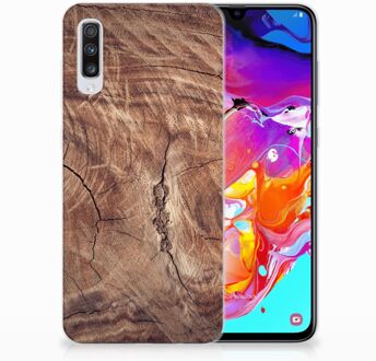 B2Ctelecom TPU Siliconen Hoesje Samsung Galaxy A70 Design Tree Trunk