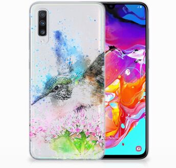 B2Ctelecom TPU Siliconen Hoesje Samsung Galaxy A70 Design Vogel