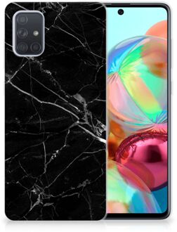 B2Ctelecom TPU Siliconen Hoesje Samsung Galaxy A71 Backcover Marmer Zwart