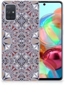 B2Ctelecom TPU Siliconen Hoesje Samsung Galaxy A71 Bloemen