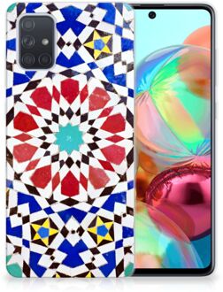 B2Ctelecom TPU Siliconen Hoesje Samsung Galaxy A71 Mozaïek