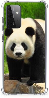 B2Ctelecom TPU Siliconen Hoesje Samsung Galaxy A72 4G/5G GSM Hoesje met doorzichtige rand Panda