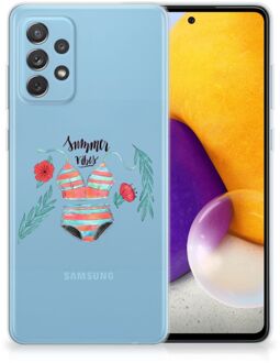 B2Ctelecom TPU Siliconen Hoesje Samsung Galaxy A72 Telefoon Hoesje Boho Summer