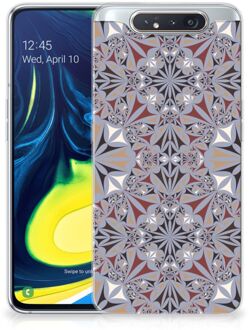 B2Ctelecom TPU-siliconen Hoesje Samsung Galaxy A80 Bloemen