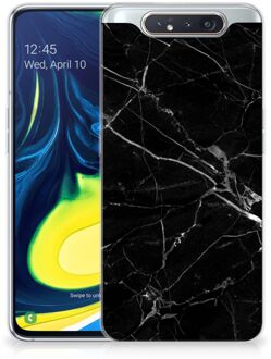 B2Ctelecom TPU-siliconen Hoesje Samsung Galaxy A80 Marmer Zwart