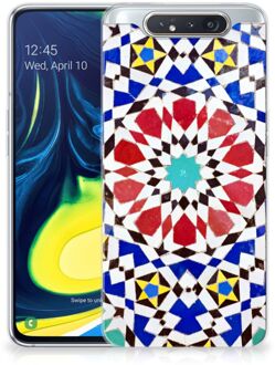 B2Ctelecom TPU-siliconen Hoesje Samsung Galaxy A80 Mozaïek