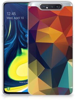 B2Ctelecom TPU Siliconen Hoesje Samsung Galaxy A80 Polygon Color