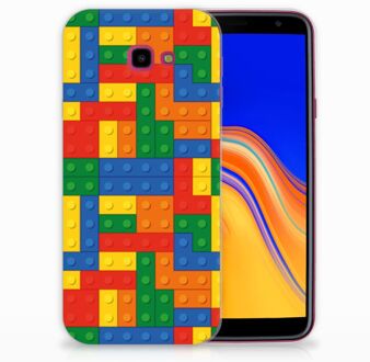 B2Ctelecom TPU Siliconen Hoesje Samsung Galaxy J4 Plus (2018) Design Blokken