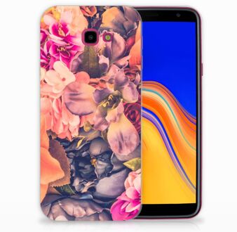 B2Ctelecom TPU Siliconen Hoesje Samsung Galaxy J4 Plus (2018) Design Bosje Bloemen