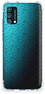 B2Ctelecom TPU Siliconen Hoesje Samsung Galaxy M02s | A02s GSM Hoesje met doorzichtige rand Stripes Dots