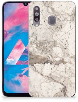 B2Ctelecom TPU Siliconen Hoesje Samsung Galaxy M30 Marmer Creme