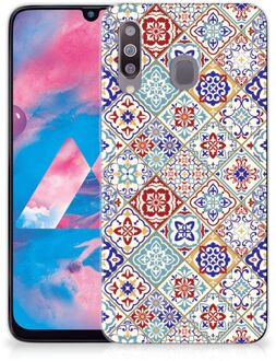 B2Ctelecom TPU Siliconen Hoesje Samsung Galaxy M30 Tiles Color