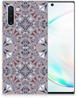 B2Ctelecom TPU Siliconen Hoesje Samsung Galaxy Note 10 Bloemen