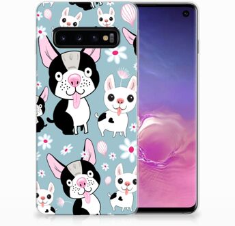 B2Ctelecom TPU Siliconen Hoesje Samsung Galaxy S10 Design Hondjes