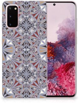 B2Ctelecom TPU Siliconen Hoesje Samsung Galaxy S20 Bloemen