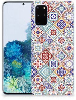 B2Ctelecom TPU Siliconen Hoesje Samsung Galaxy S20 Plus Tiles Color