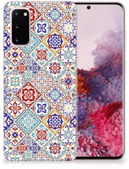 B2Ctelecom TPU Siliconen Hoesje Samsung Galaxy S20 Tiles Color