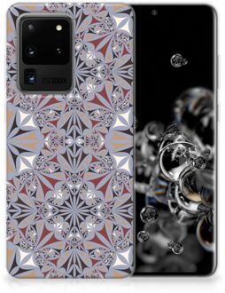 B2Ctelecom TPU Siliconen Hoesje Samsung Galaxy S20 Ultra Bloemen