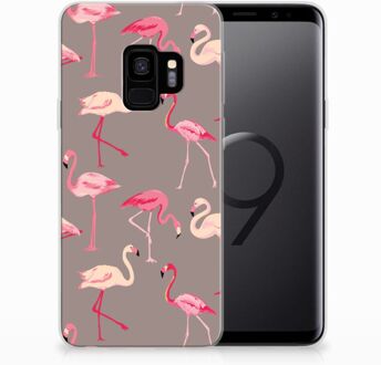 B2Ctelecom TPU Siliconen Hoesje Samsung Galaxy S9 Flamingo