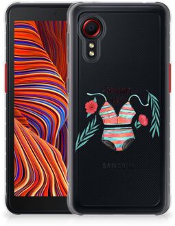 B2Ctelecom TPU Siliconen Hoesje Samsung Galaxy Xcover 5 Telefoon Hoesje Boho Summer