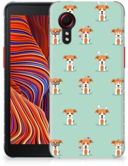 B2Ctelecom TPU Siliconen Hoesje Samsung Galaxy Xcover 5 Telefoon Hoesje Pups